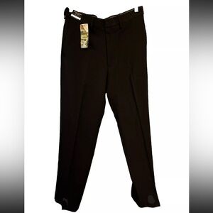 NWT Haggar Dress Pants Black  Stretch Stria 32W X 32L Premium Comfort